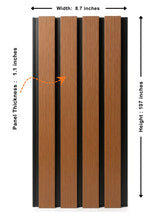 Brown and Black WPC Composite Exterior Wall Cladding with Brushed Texture
