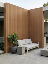 Brown and Black Weather Resistant Composite Cladding Panels for Outdoor Walls