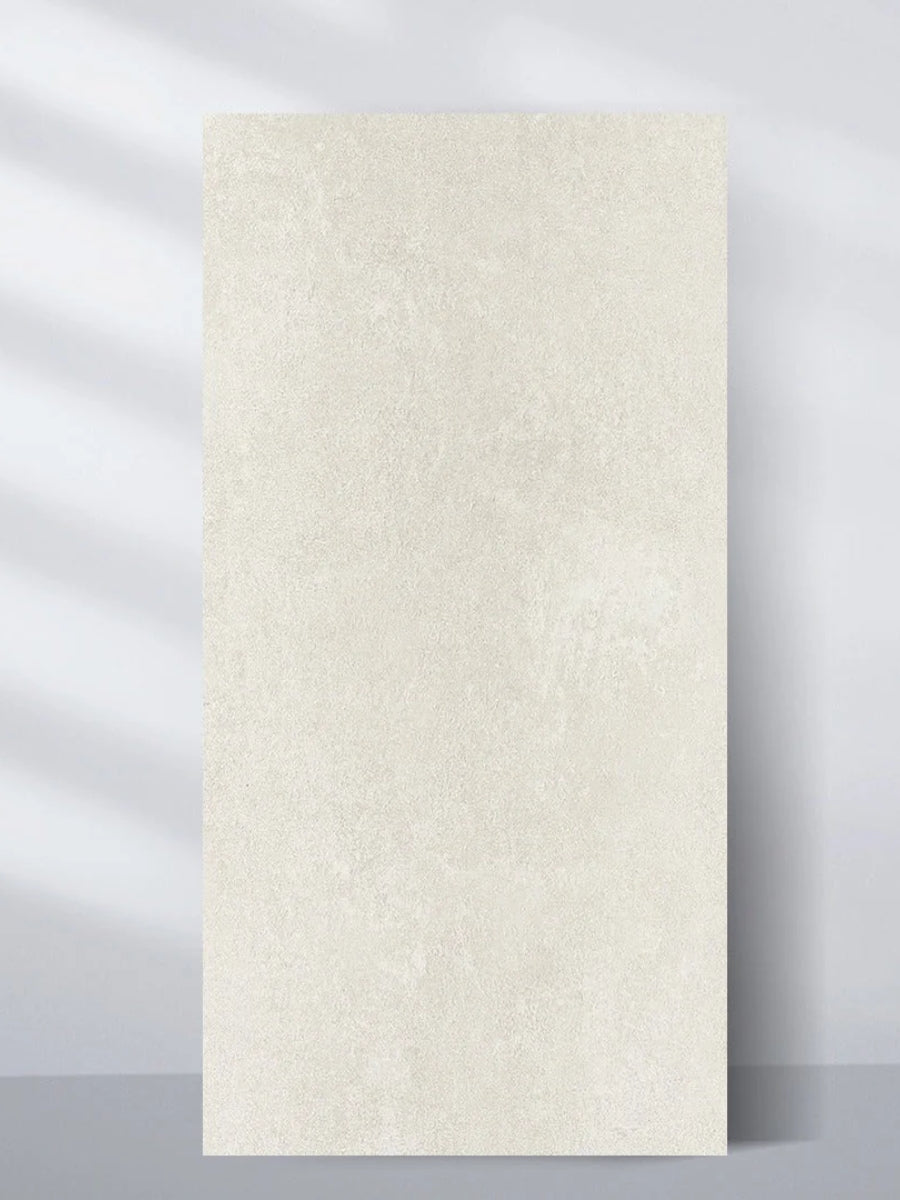 Single beige stone panel with a subtle rough texture shown upright