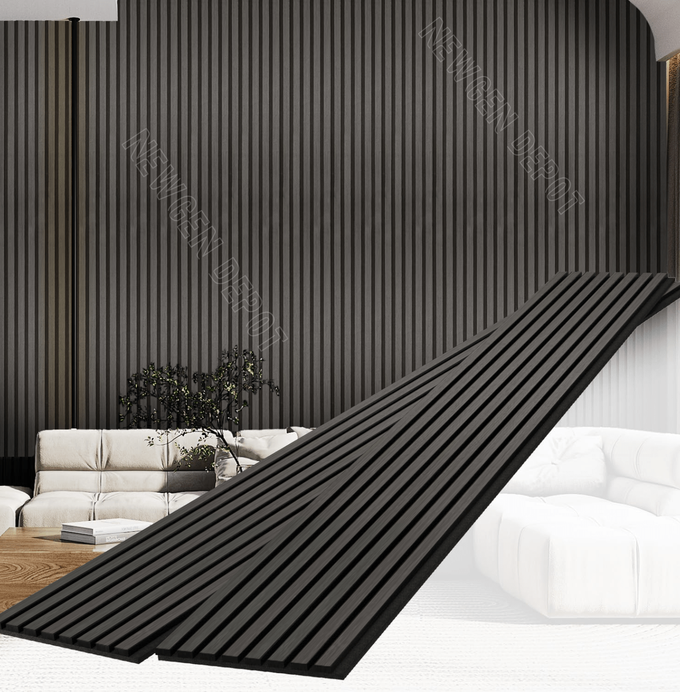 Black Acoustic Wall Panels