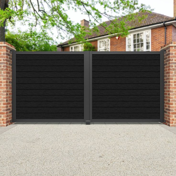 Black Composite double gate 