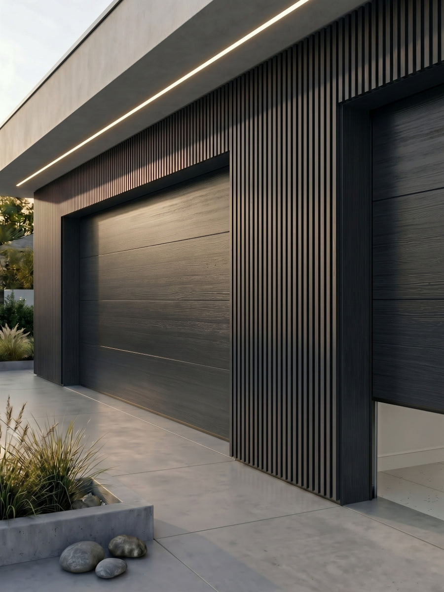 Waterproof Black and Gray Wall Cladding