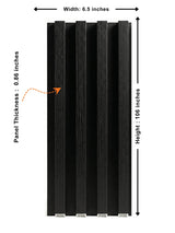 Decorative Blackwood WPC Wall Panels with Wood Grain Finish
