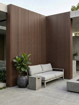 Premium brown composite cladding panels for modern architecture
