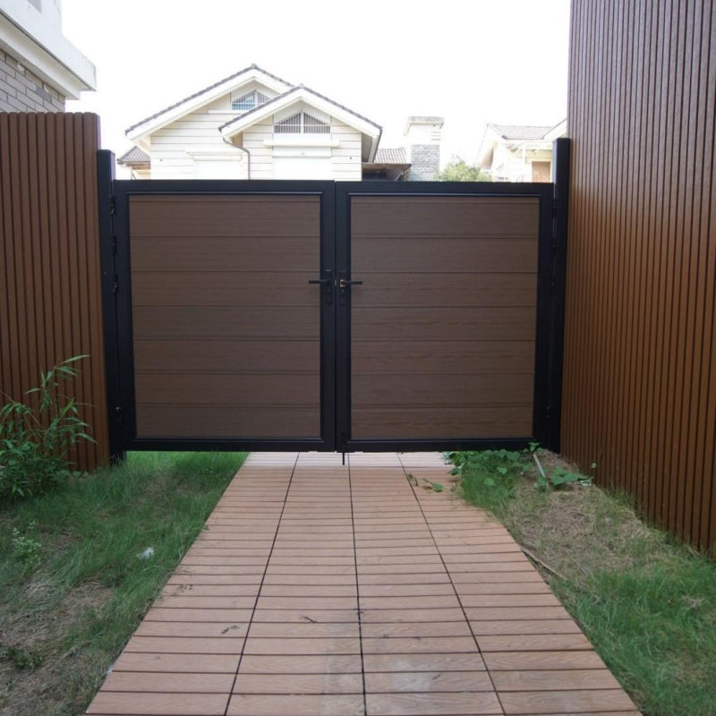 Brown Modern Composite double gate