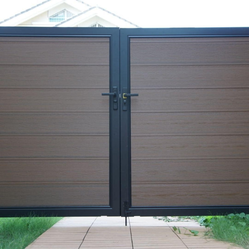 Brown Modern Composite double gate