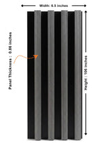 Carborn Gray WPC Fluted 3D Wall Panels |  42.9 sq. ft./Box
