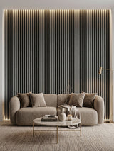 Carborn Gray WPC Fluted 3D Wall Panels |  42.9 sq. ft./Box
