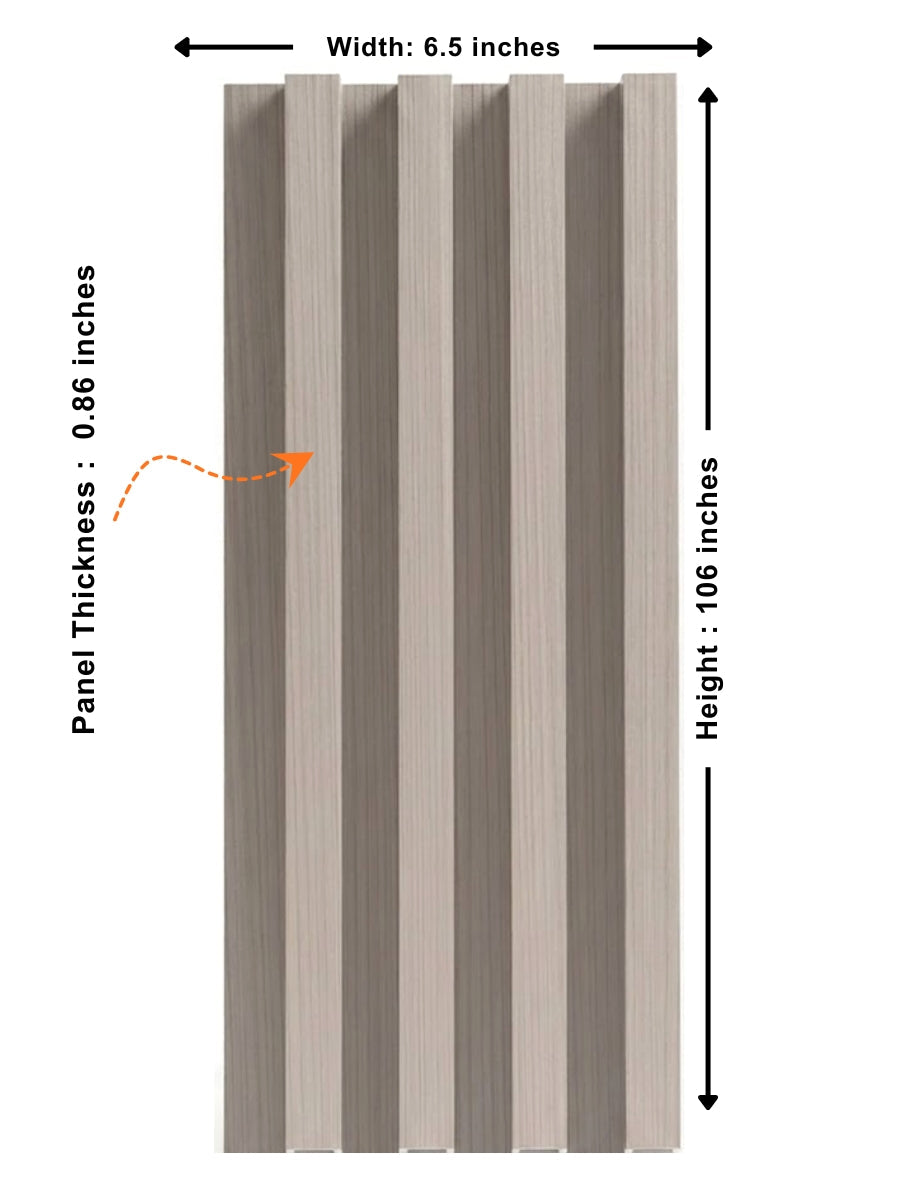 Nordic Birch WPC Fluted 3D Wall Panels |  42.9 sq. ft./Box