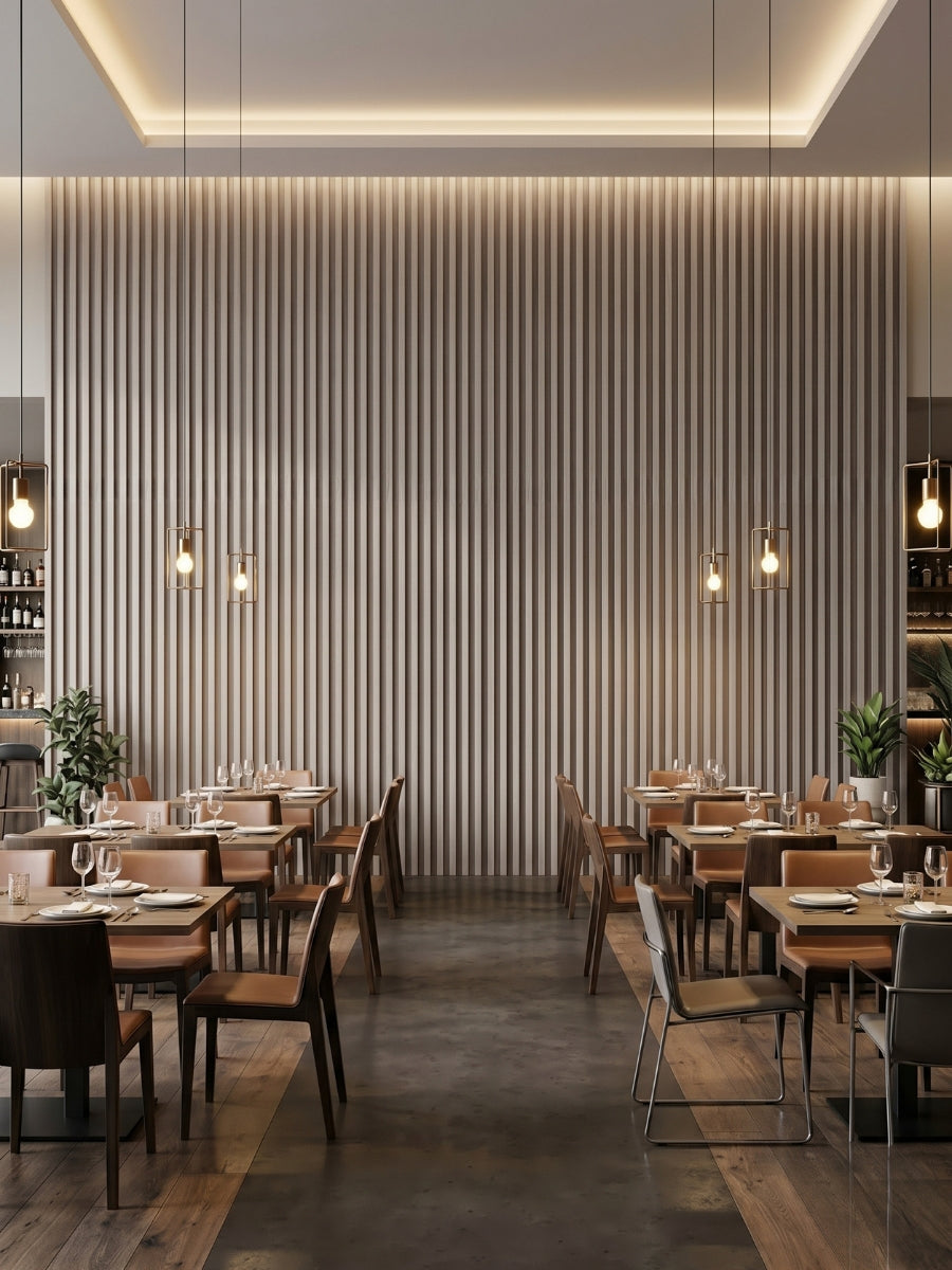 Nordic Birch WPC Fluted 3D Wall Panels |  42.9 sq. ft./Box