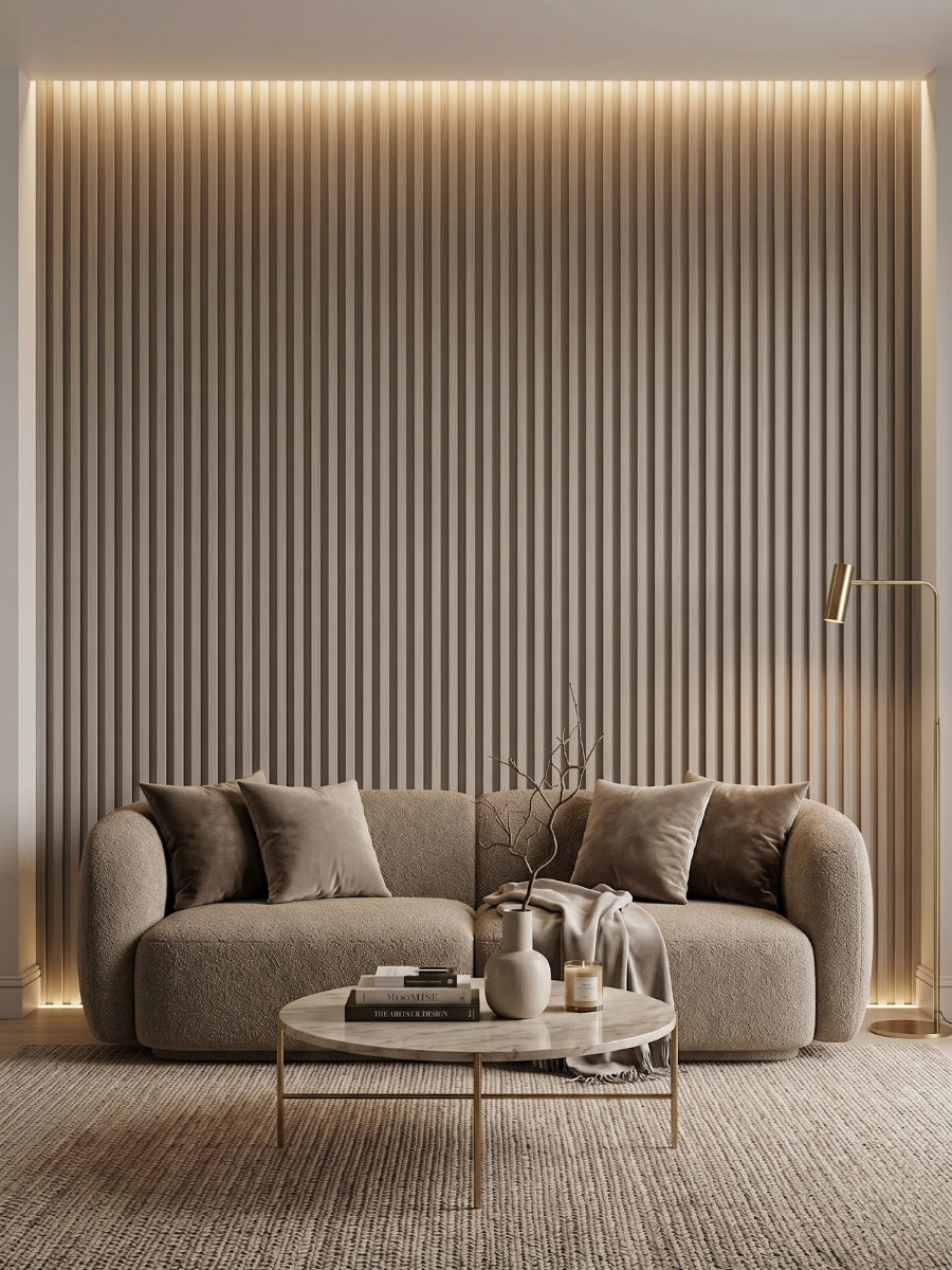 Nordic Birch WPC Fluted 3D Wall Panels |  42.9 sq. ft./Box