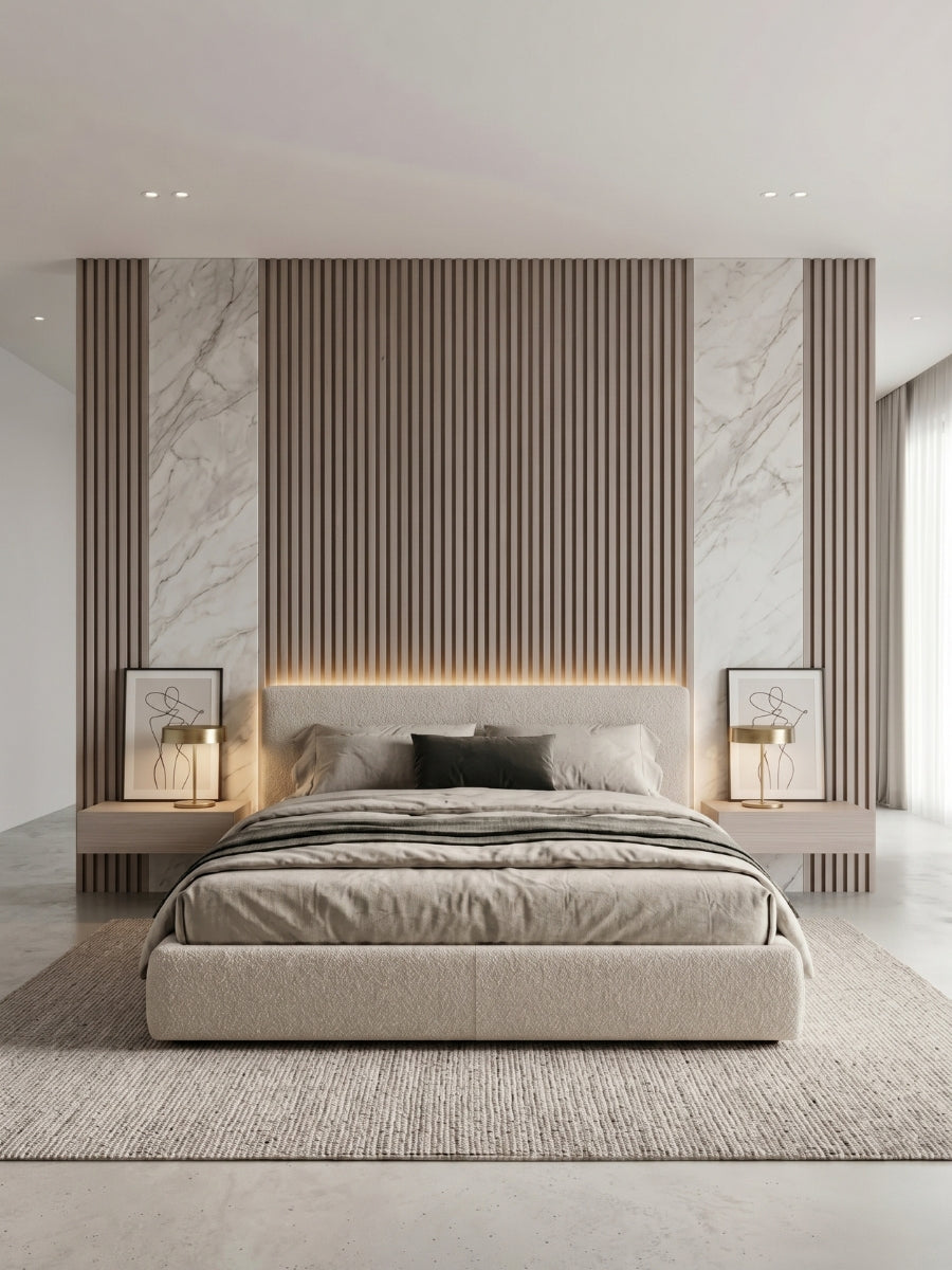 Nordic Birch WPC Fluted 3D Wall Panels |  42.9 sq. ft./Box
