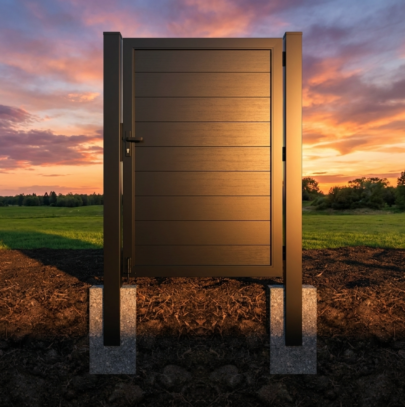 Commercial Fence Gate Post 