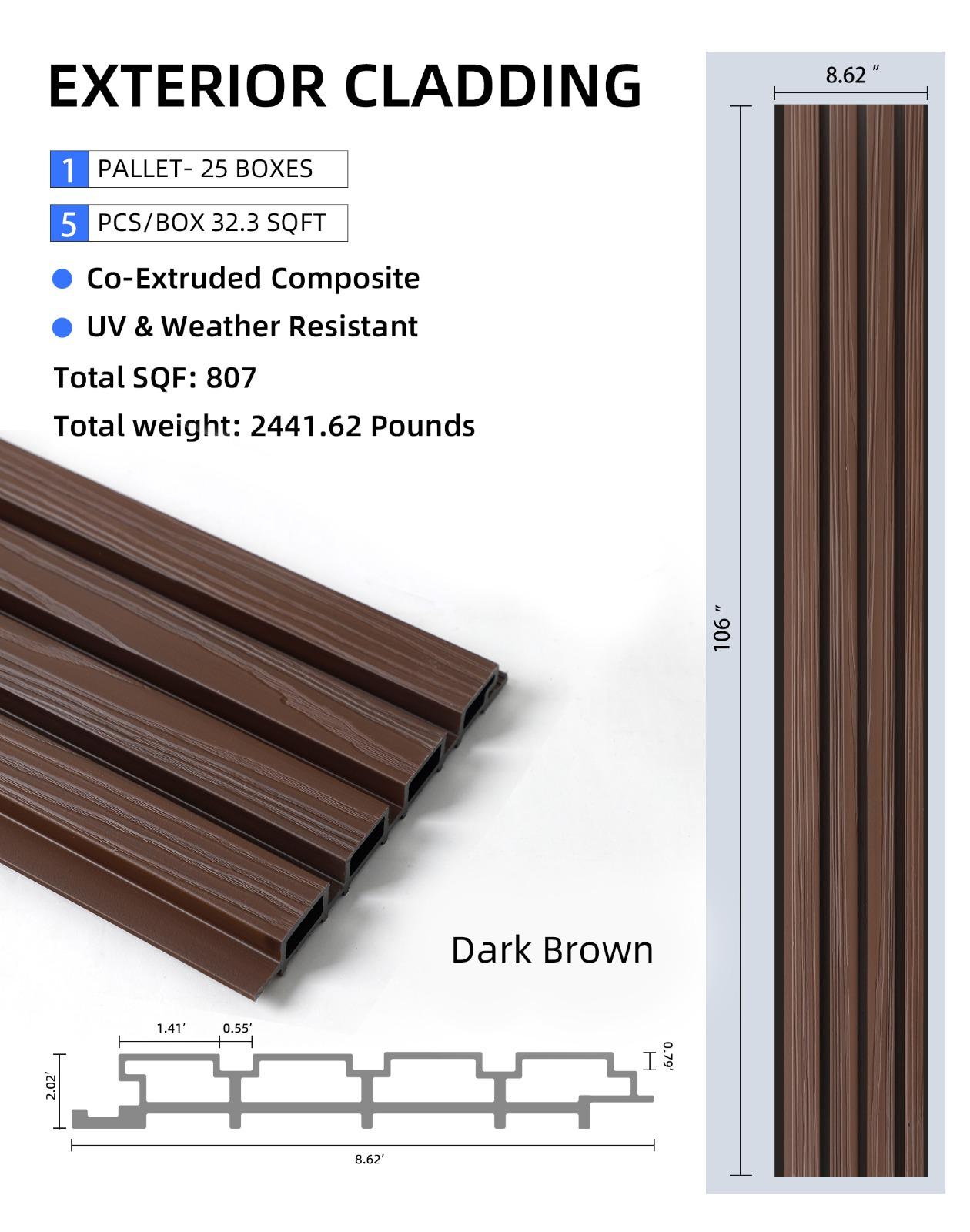 Composite Modern Siding Sale, Wholesale Bulk Price 
