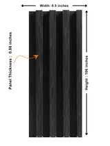 Dark Smoky Oak WPC Fluted 3D Wall Panels |  42.9 sq. ft./Box