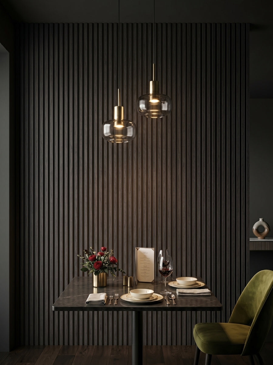 Dark Smoky Oak WPC Fluted 3D Wall Panels |  42.9 sq. ft./Box