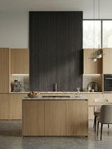 Dark Smoky Oak WPC Fluted 3D Wall Panels |  42.9 sq. ft./Box