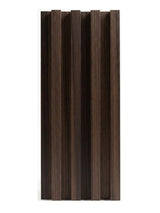 Dark Walnut Oak WPC Fluted 3D Wall Panels |  42.9 sq. ft./Box