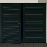 Double Modern Aluminum Gate 