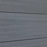 Light gray composite fence with staggered horizontal planks, durable and stylish, perfect for NJ homes.