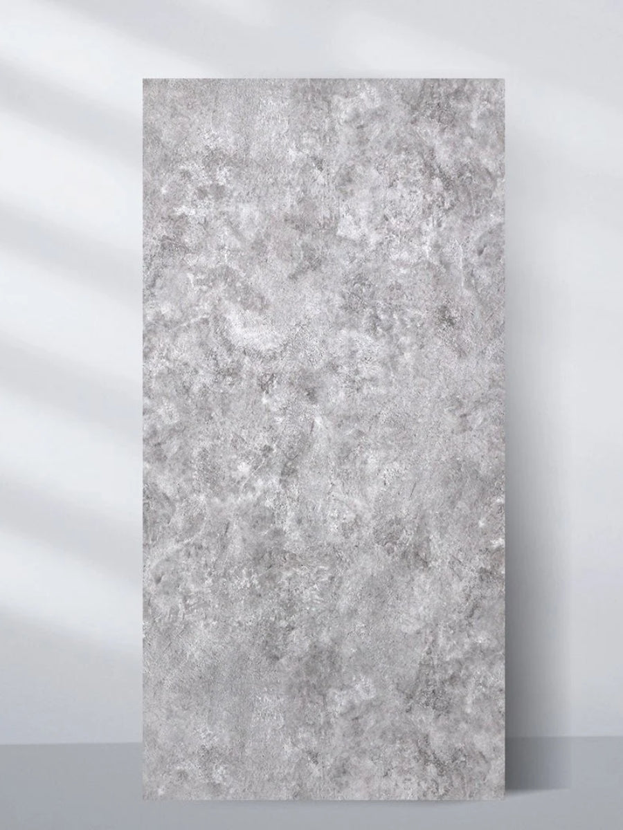 Single gray stone panel with a mottled rough texture, shown upright against a light background