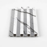 Gray Vain Architectural WPC fluted panel sample with clean lines