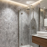 Waterproof grey stone PVC sheets for shower wall
