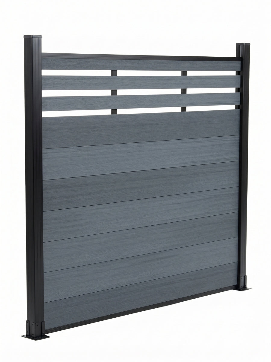 Top Lattice Privacy Composite Fence Wholesale Price  - Light Gray
