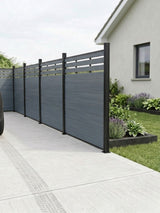 Top Lattice Privacy Composite Fence Wholesale Price  - Light Gray