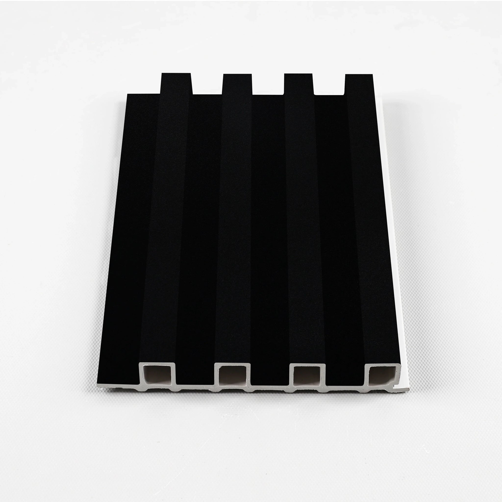 Luxe Noir Premium WPC fluted 3D wall panel sample texture detail