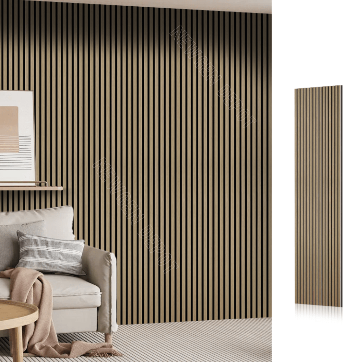 Luxury Oak Acoustic Slat Wall Panels. Wall Panel Market . Wall