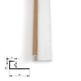 6.3mm Aluminum End Cap Trim for Wood Veneer Wall Panels – Matching Color