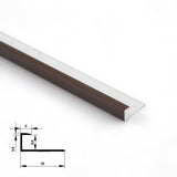 6.3mm Aluminum End Cap Trim for Wood Veneer Wall Panels – Matching Color