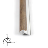 6.3mm Aluminum Outside Corner Trim for Wood Veneer Wall Panels – Matching Color