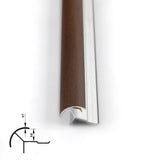 6.3mm Aluminum Outside Corner Trim for Wood Veneer Wall Panels – Matching Color