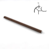 6.3mm Aluminum Outside Corner Trim for Wood Veneer Wall Panels – Matching Color