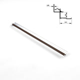 6.3mm Aluminum Inside Corner Trim for Wood Veneer Wall Panels – Matching Color