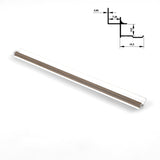 6.3mm Aluminum Inside Corner Trim for Wood Veneer Wall Panels – Matching Color