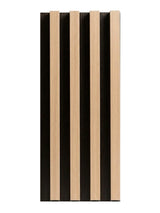 Maple Slate Black WPC fluted 3D wall panels modern interior wall design
