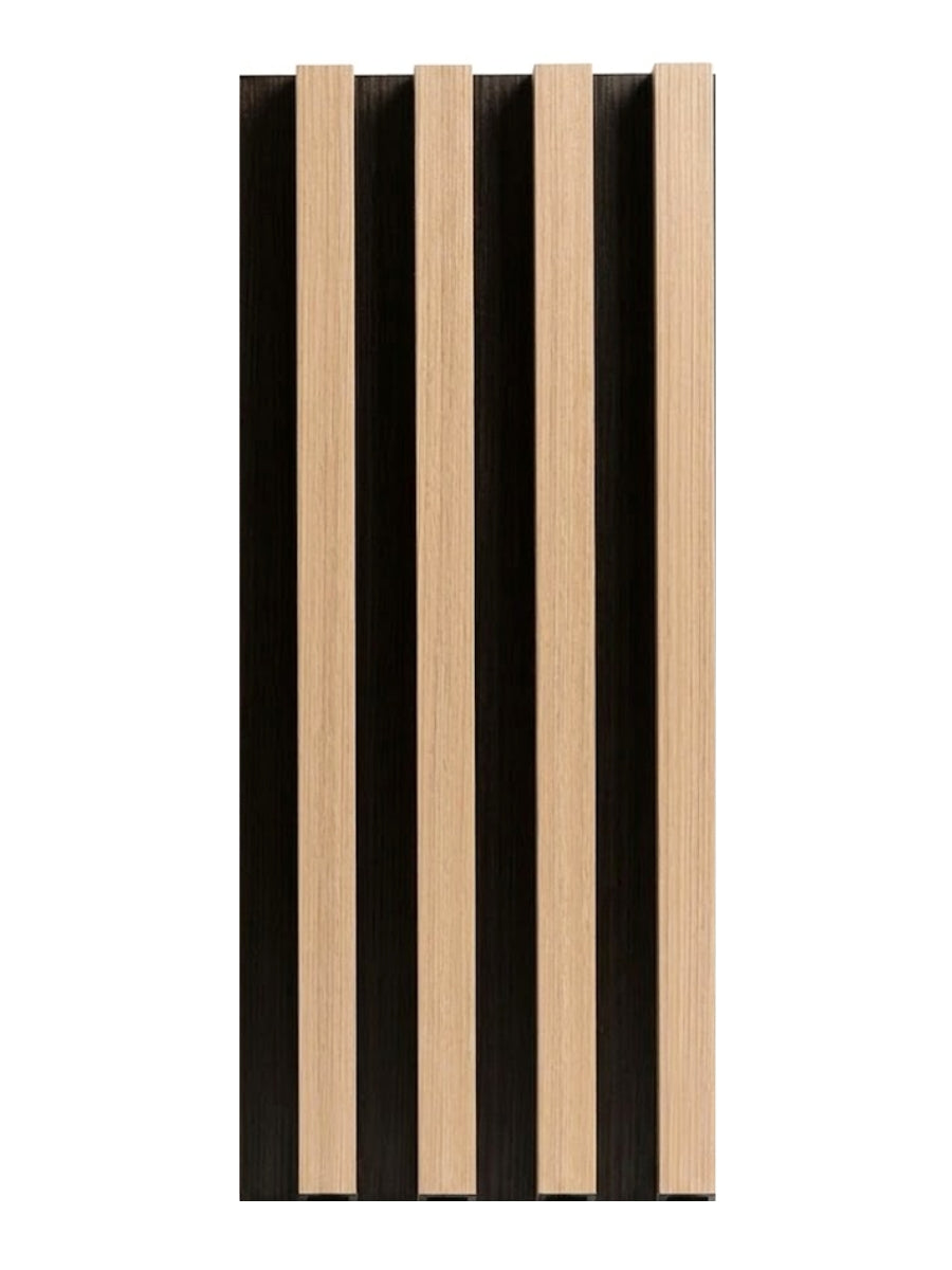 Maple Slate Black WPC fluted 3D wall panels modern interior wall design