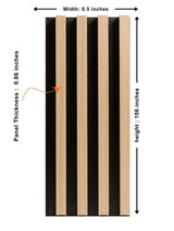 Black WPC fluted wall panels with 3D texture for contemporary spaces