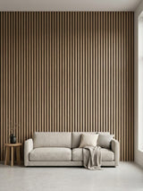 Decorative black WPC fluted panels for luxury wall décor