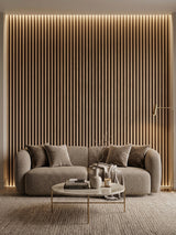 Decorative 3D wall panels black finish for office and retail spaces