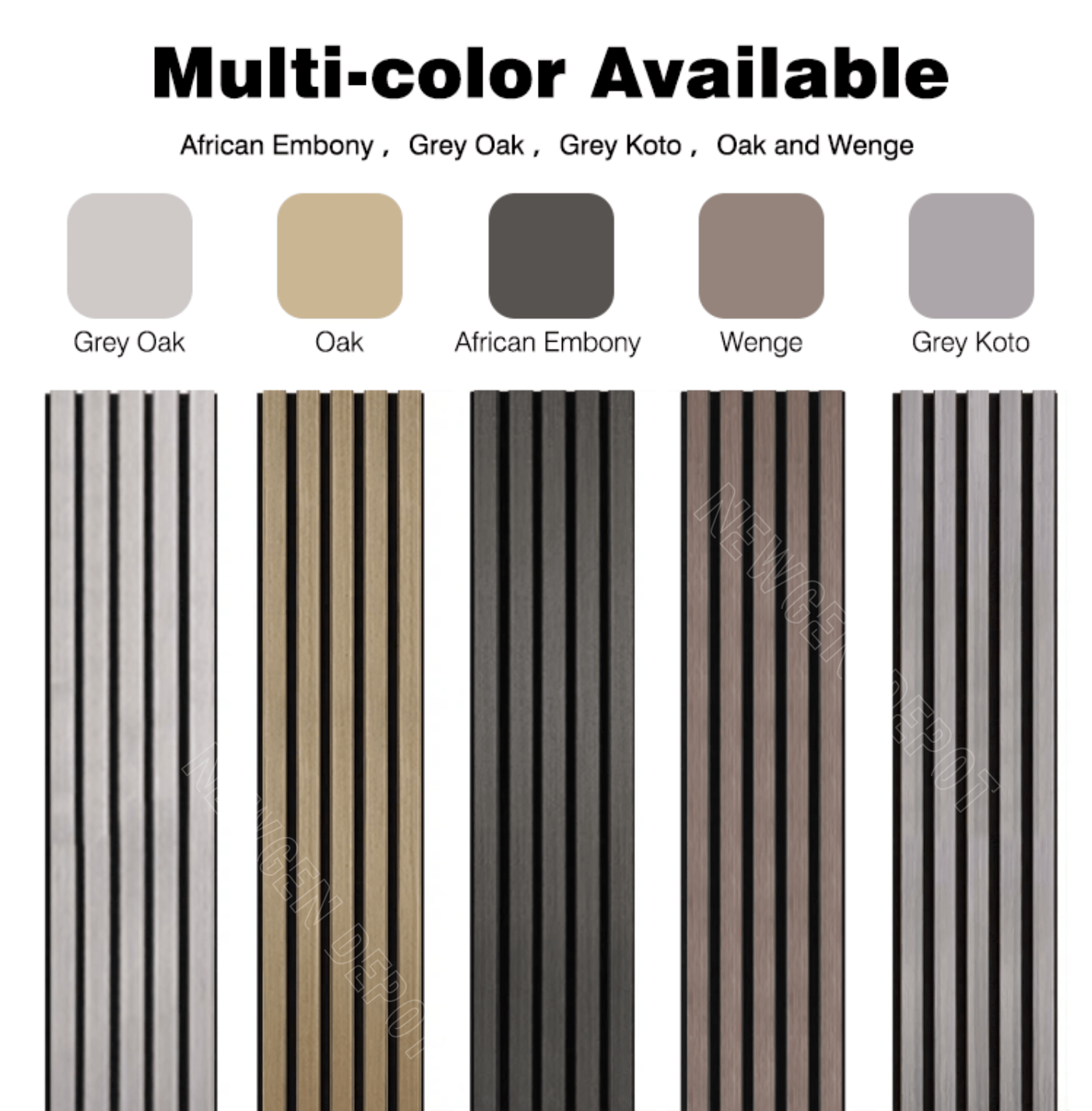 Premium Wood Slat Acoustic Panels | 4 Pieces Covers 33 Sq. Ft. | Decorative Panels for Walls & Ceiling