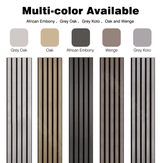 Premium Wood Slat Acoustic Panels | 4 Pieces Covers 33 Sq. Ft. | Decorative Panels for Walls & Ceiling