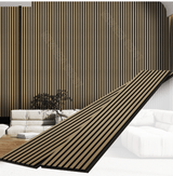 Wood Slat Acoustic Panels – Oak | 94.5” x 50.4” | 4 Pieces Covers 33 Sq. Wall Panel Market