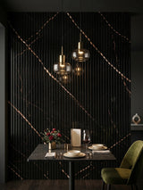 Noir Royale WPC Wall Panels for Modern Restaurant Interiors
