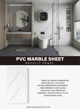 PVC MARBLE SHEETS BATHROOM DESIGN