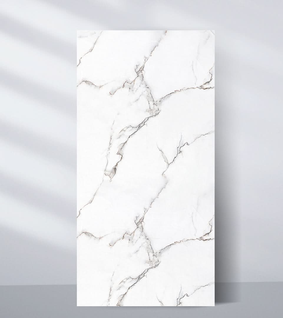 Calacatta White Marble PVC Wall Panel | Waterproof 4x8 Marble Sheets ...