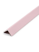 Soft pink smooth corner trim for acoustic and fluted wall panels